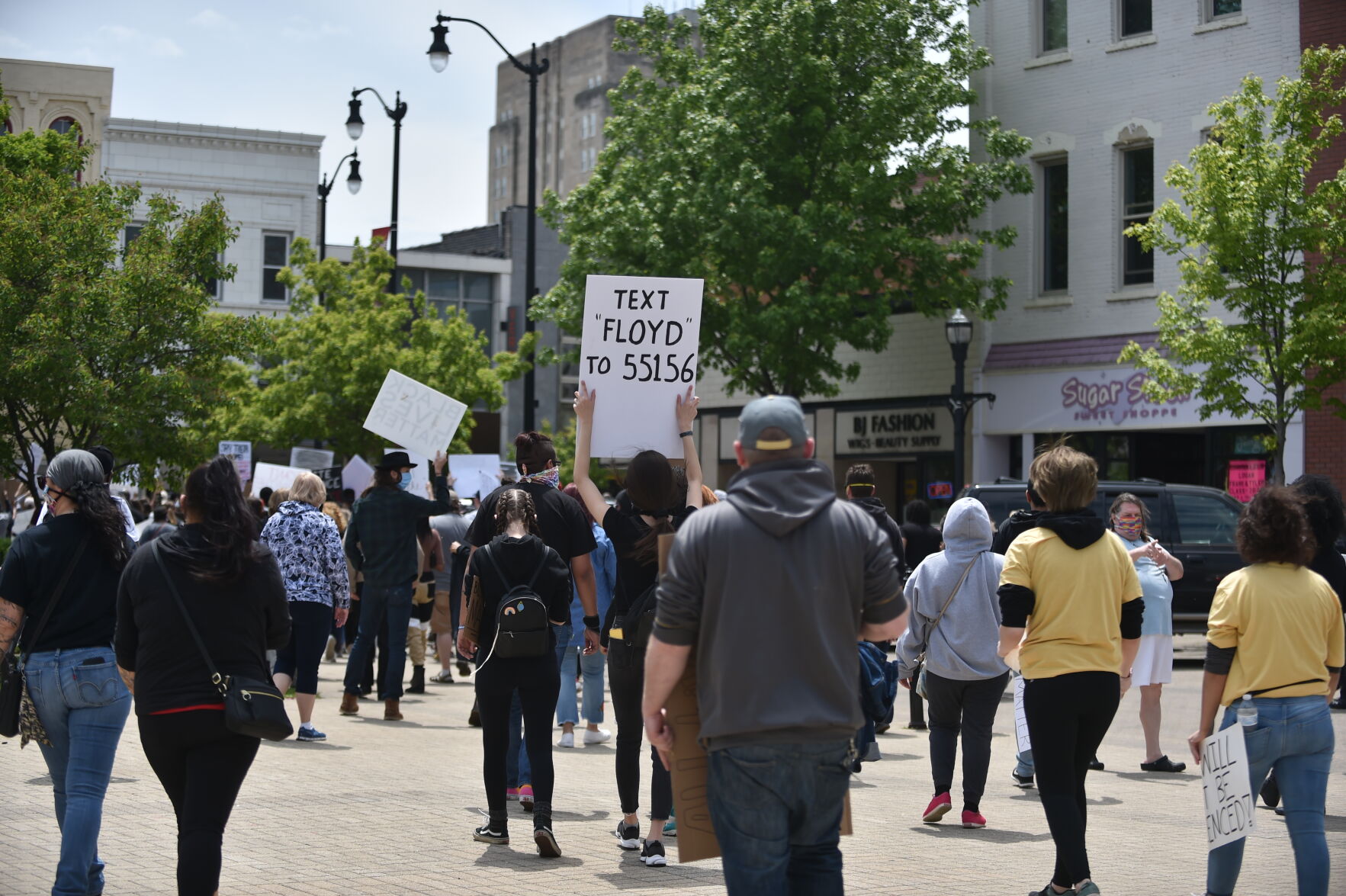 Monday's protest